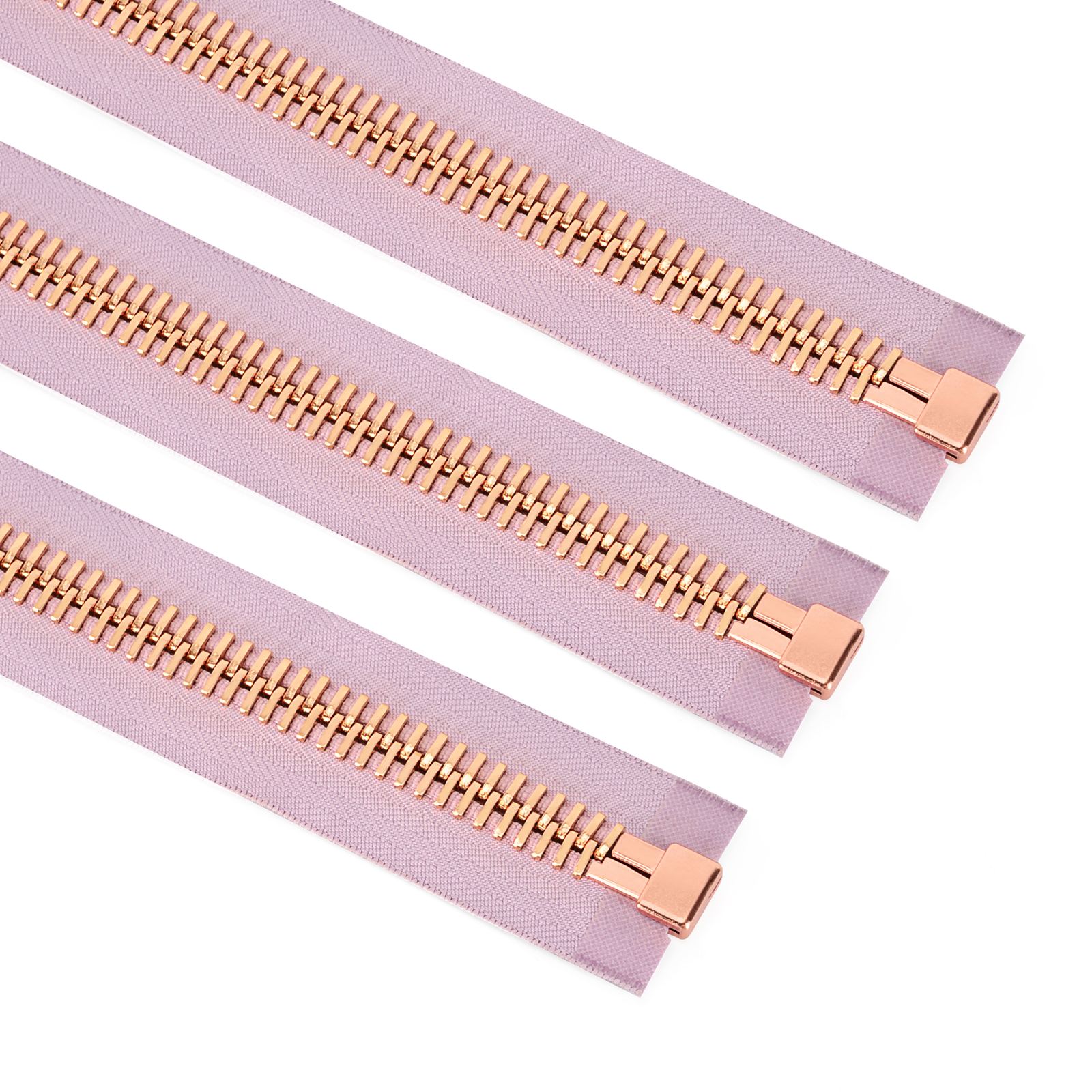 Metal zipper